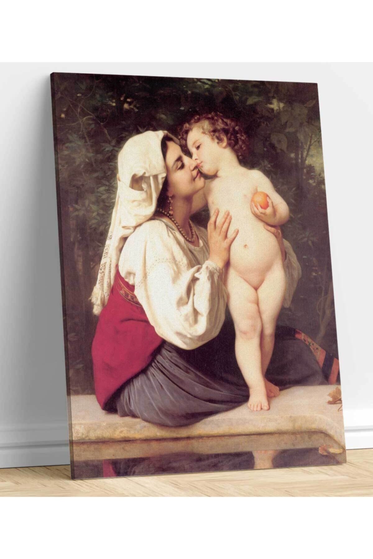 William Adolphe Bouguereau Öpücük Kanvas Tablo