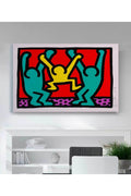 Keith Haring Mutlu Aile Kanvas Tablo