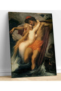 Frederic Leighton Balıkçı Ve Siren Kanvas Tablo