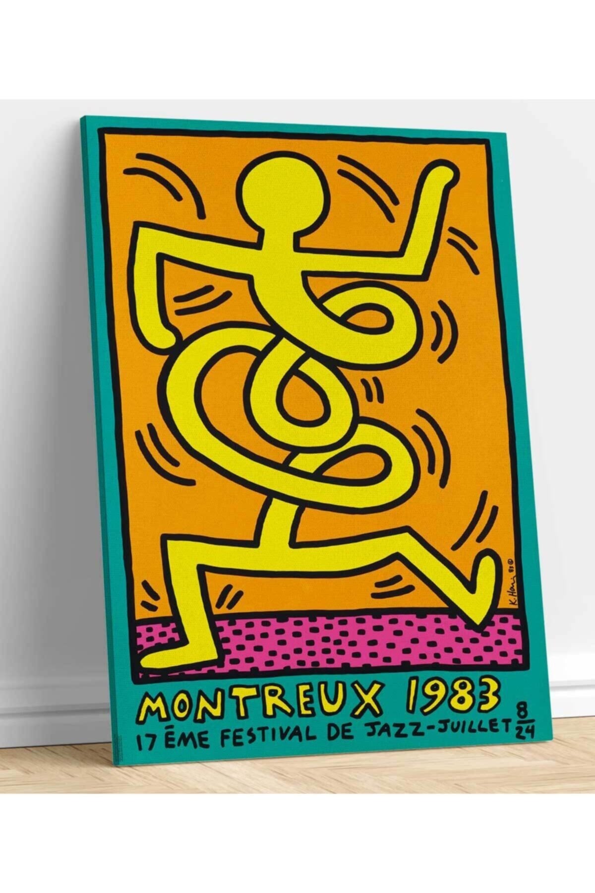 Keith Haring Montrö Kanvas Tablo