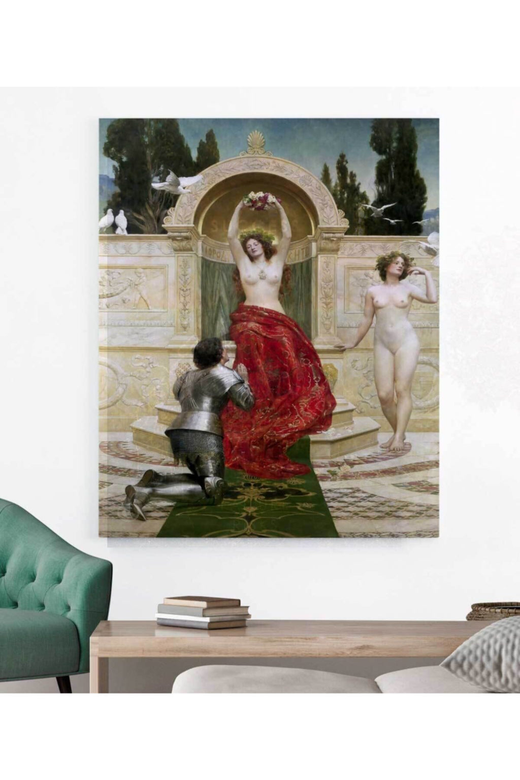 John Collier Tannhäuser Operasından Bir Sahne Kanvas Tablo