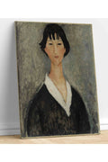 Amadeo Modigliani Koyu Saçlı Kız Kanvas Tablo