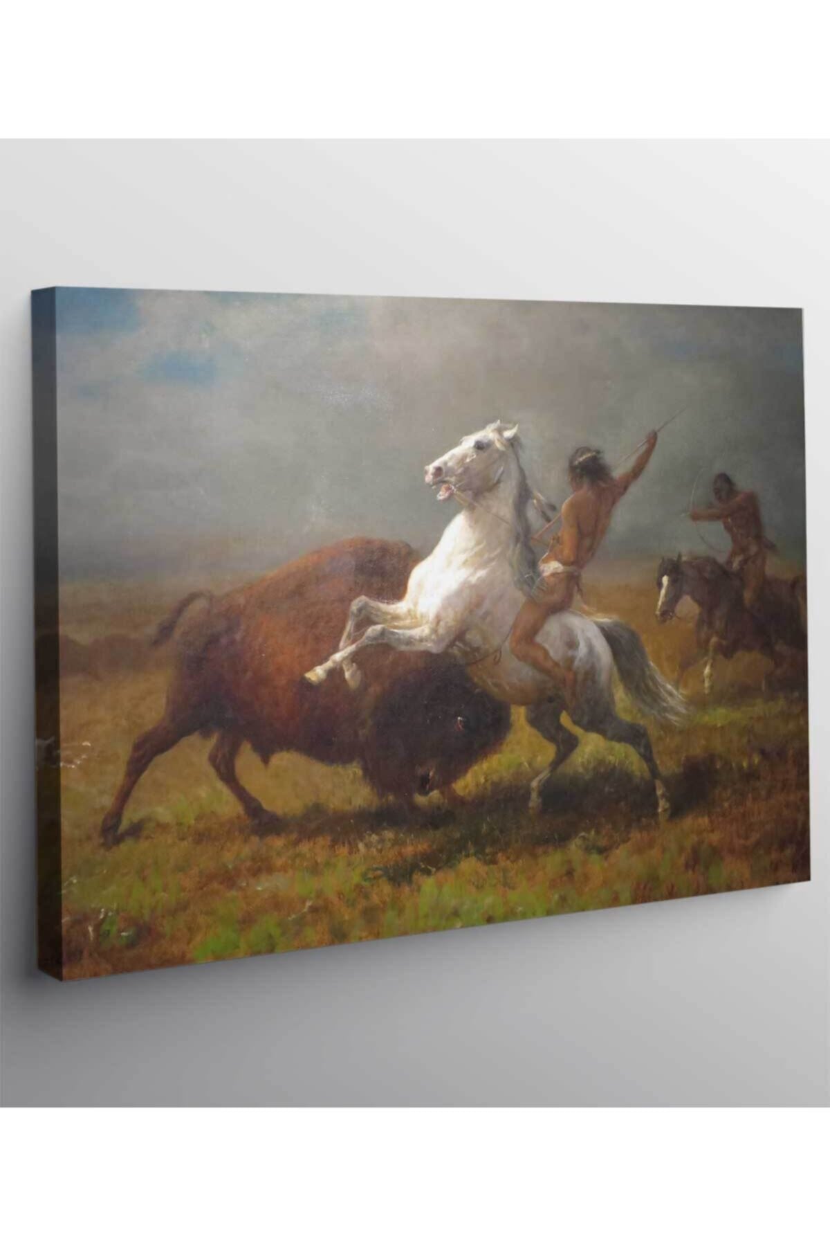 Albert Bierstadt-buffalo'nun Sonuncusu Kanvas Tablo
