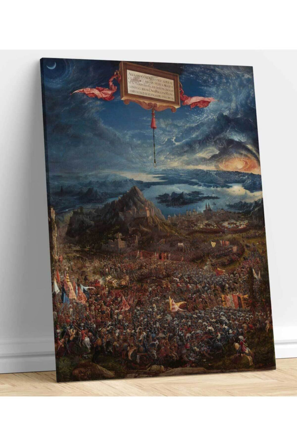 Albrecht Altdorfer Büyük Iskender Issos Savaşı Kanvas Tablo