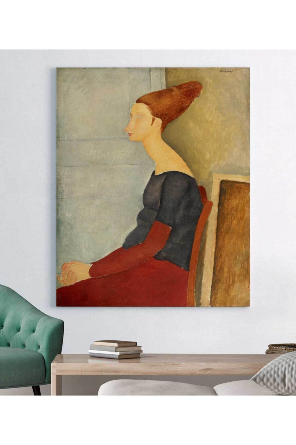 Amadeo Modigliani Jeanne Hebute'nin Portresi Kanvas Tablo