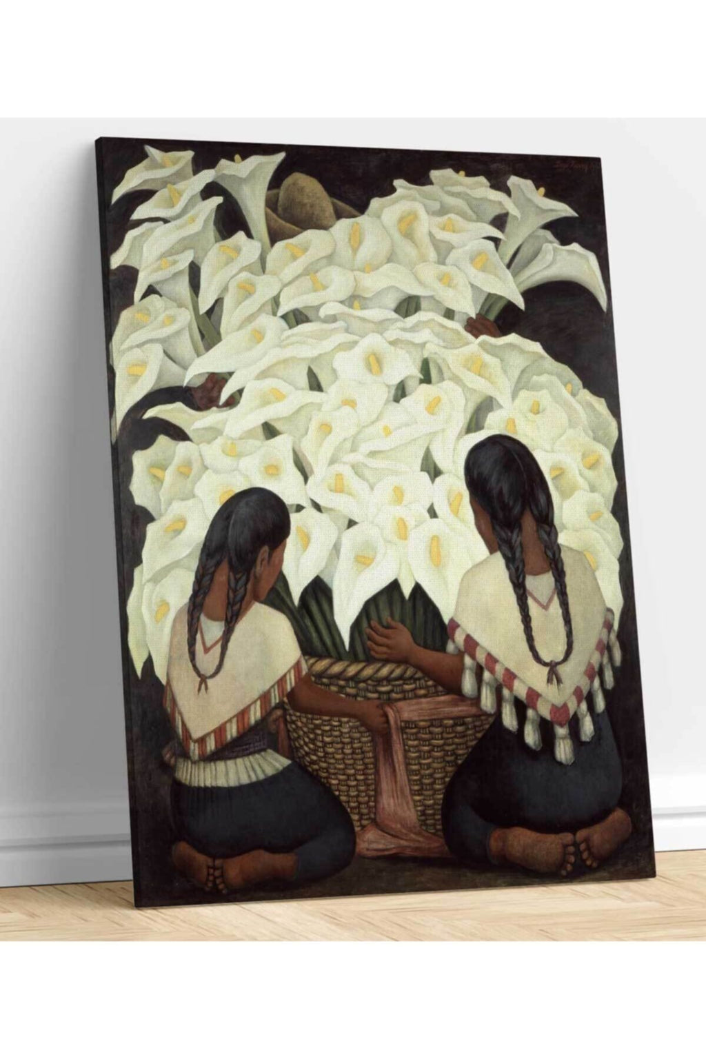 Diego Rivera Calla Lily Vendor Kanvas