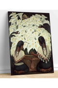 Diego Rivera Calla Lily Vendor Kanvas