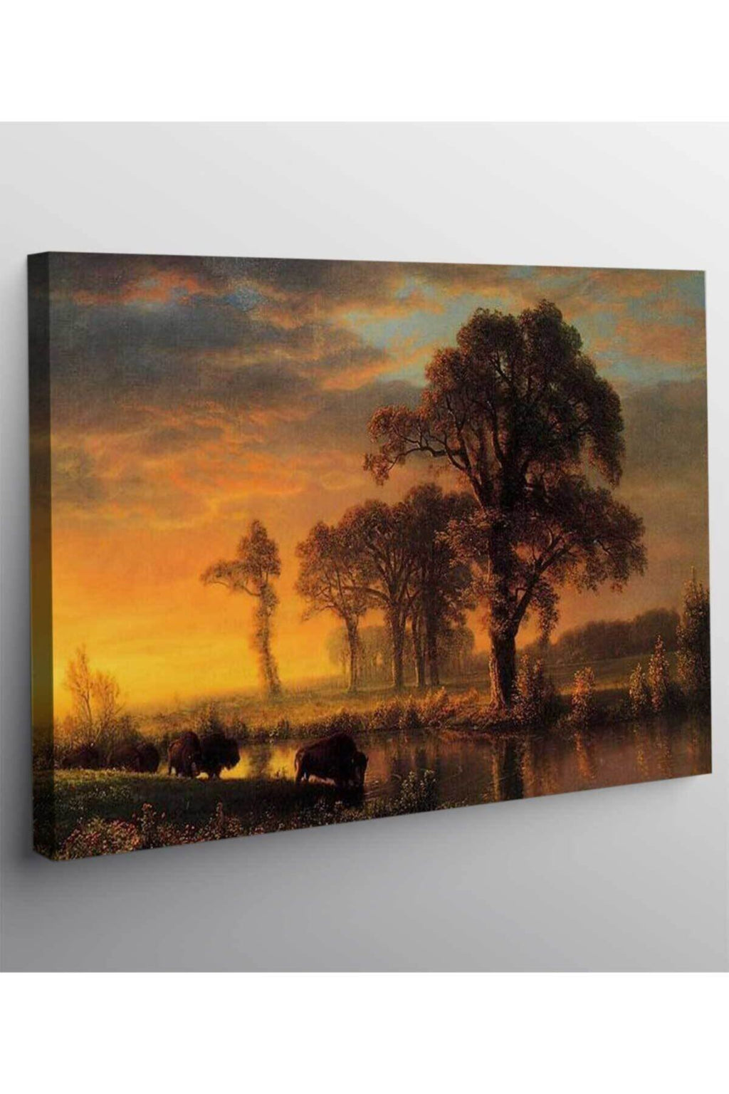 Albert Bierstadt Batı Kansas Kanvas Tablo