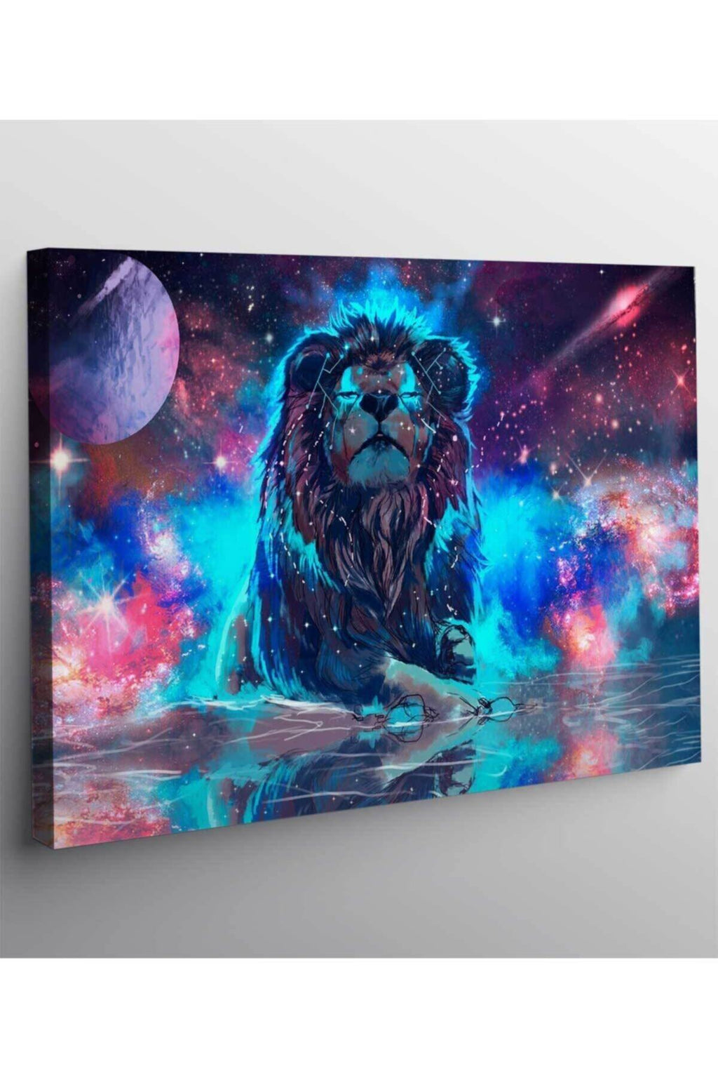 Aslan Karikatür Sanat Kanvas Tablo