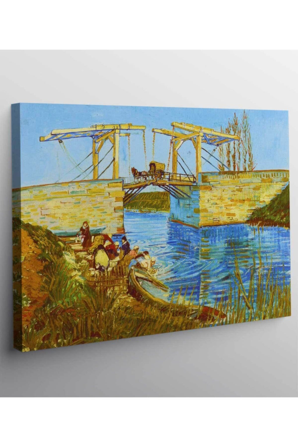 Vincent Van Gogh The Langlois Bridge At Arles With Women Washing