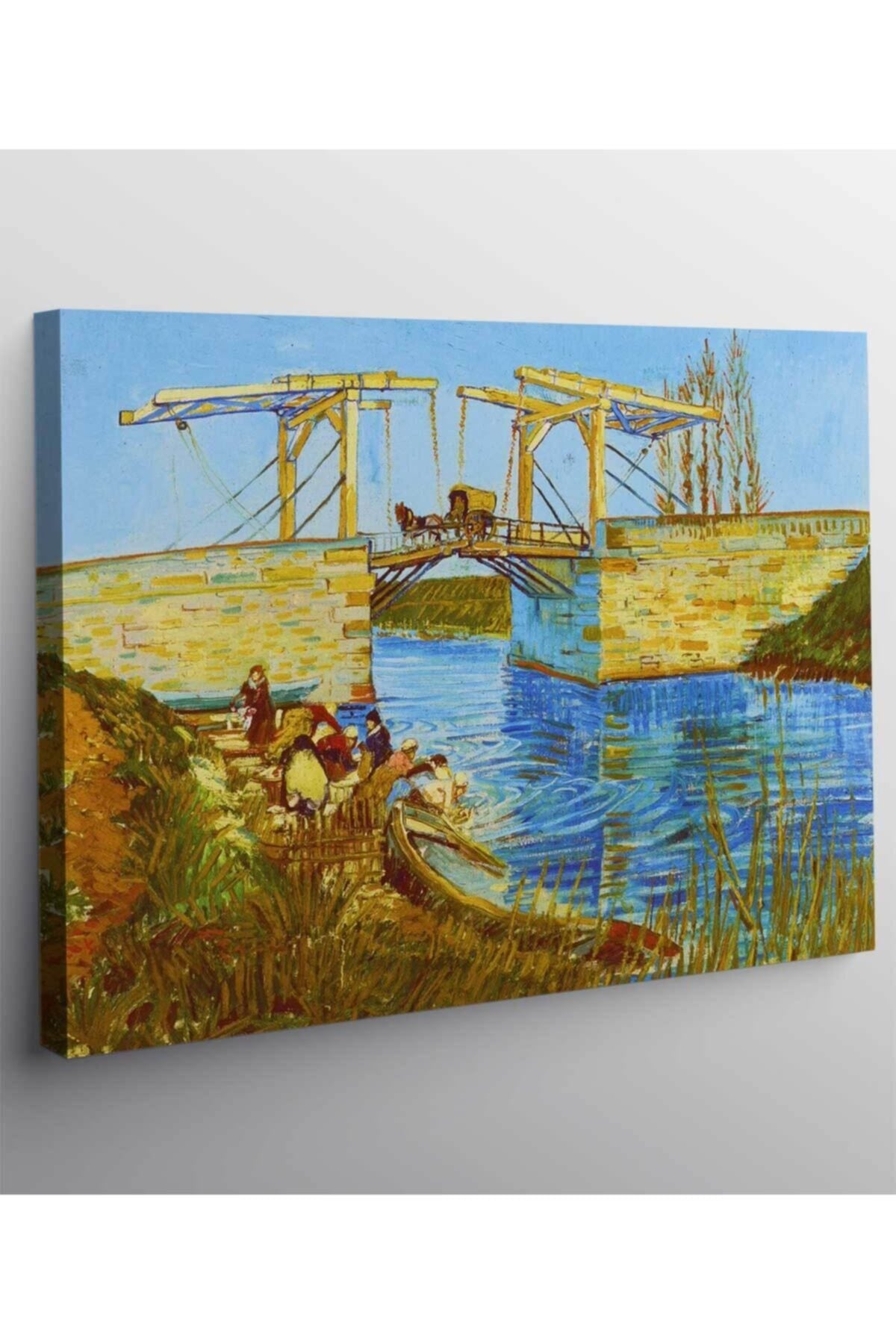 Vincent Van Gogh The Langlois Bridge At Arles With Women Washing