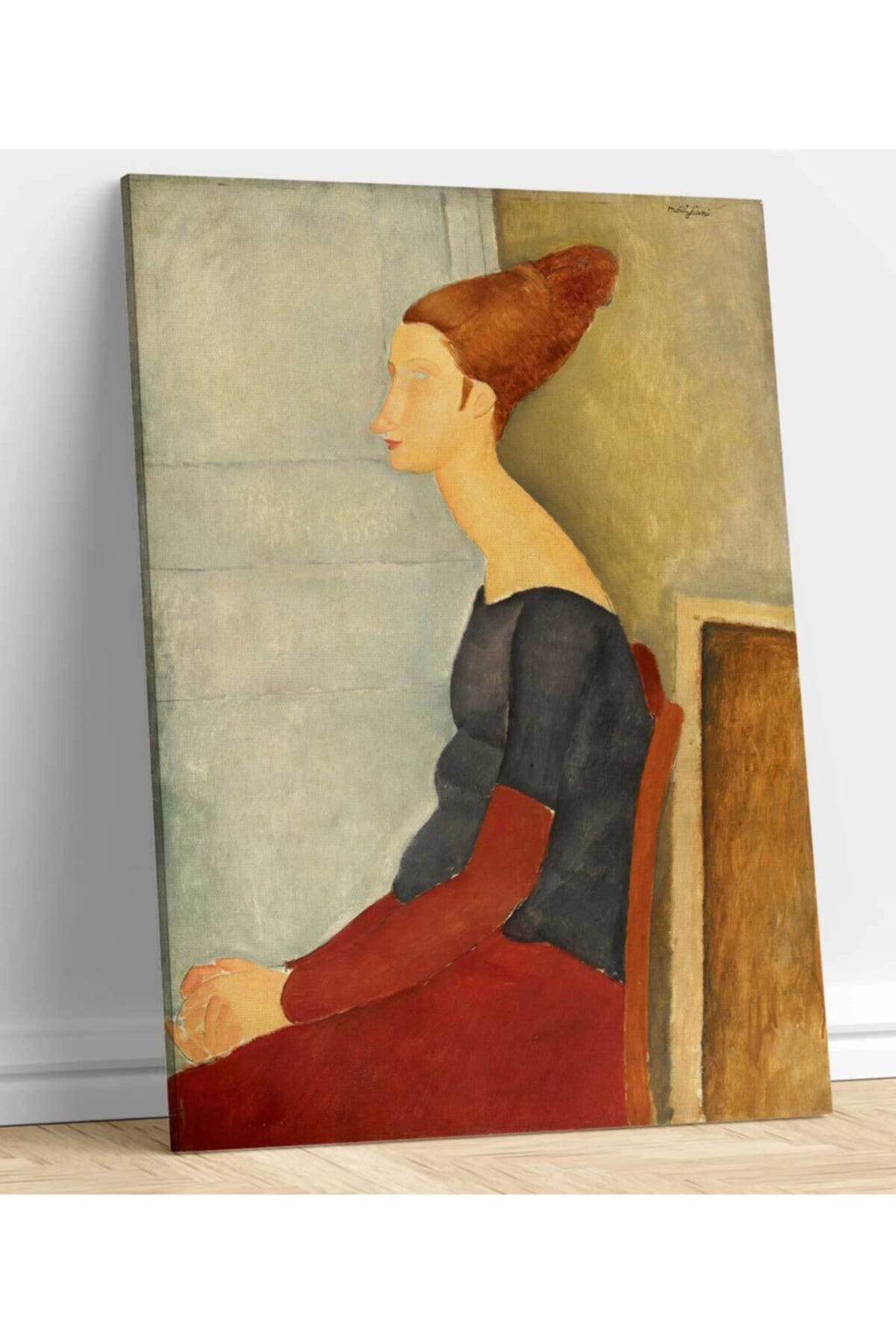 Amadeo Modigliani Jeanne Hebute'nin Portresi Kanvas Tablo