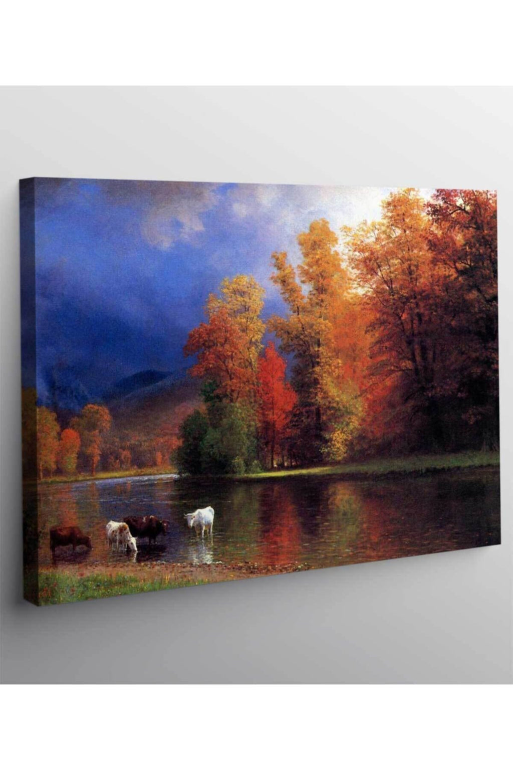 Albert Bierstadt Saco'da Kanvas Tablo