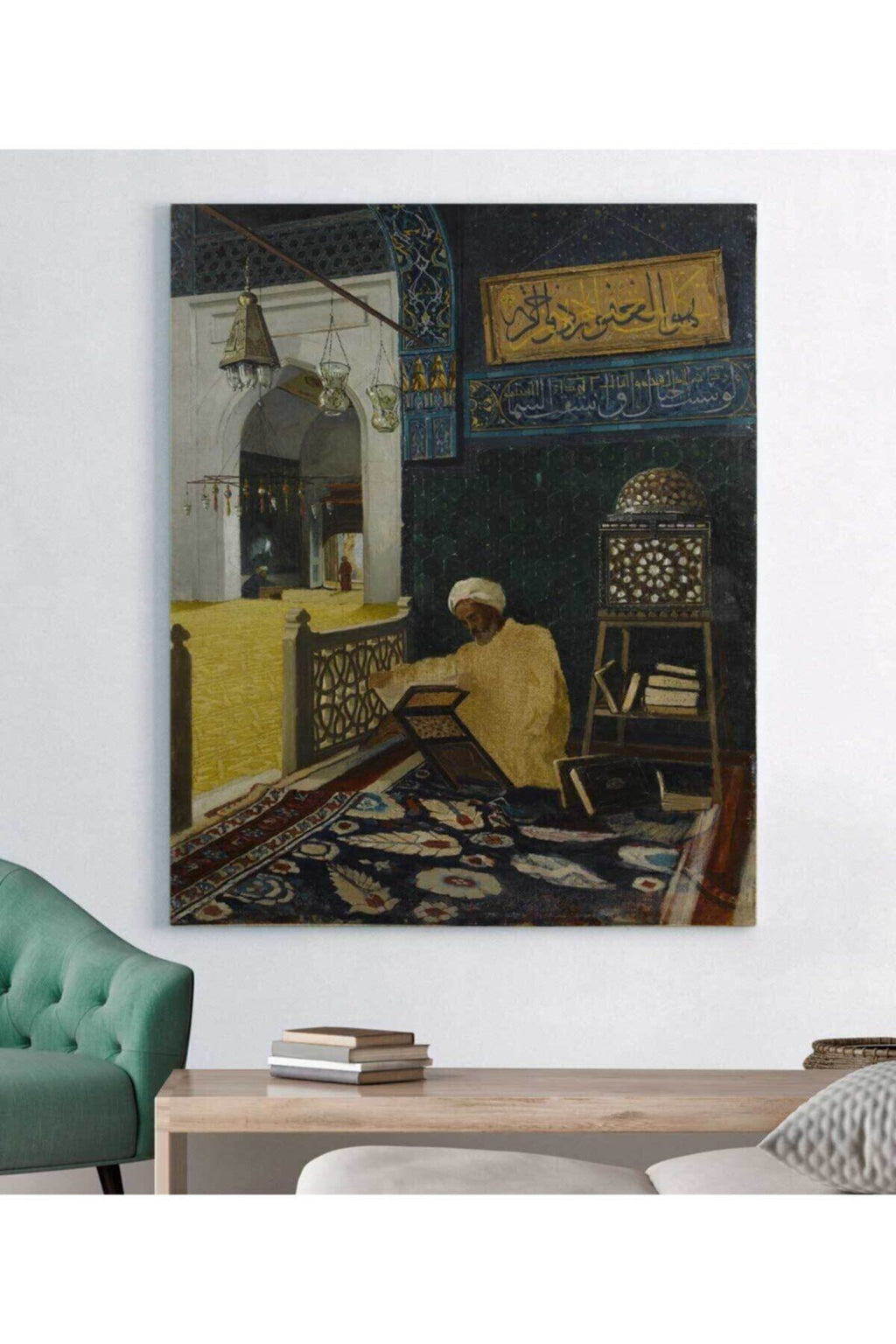 Osman Hamdi Bey Kur'an Tilaveti Kanvas Tablo