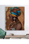 Afrikalı Zenci Kadın Kanvas Tablo