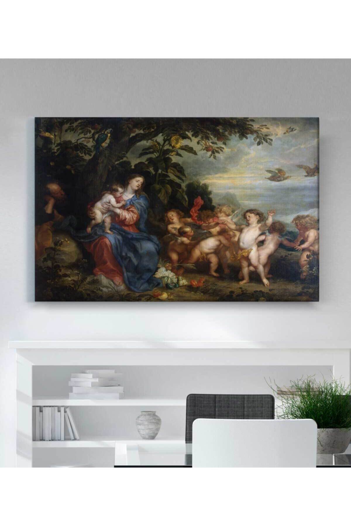 Anthony Van Dyck Mısır'a Kaçışta Mola Kanvas Tablo