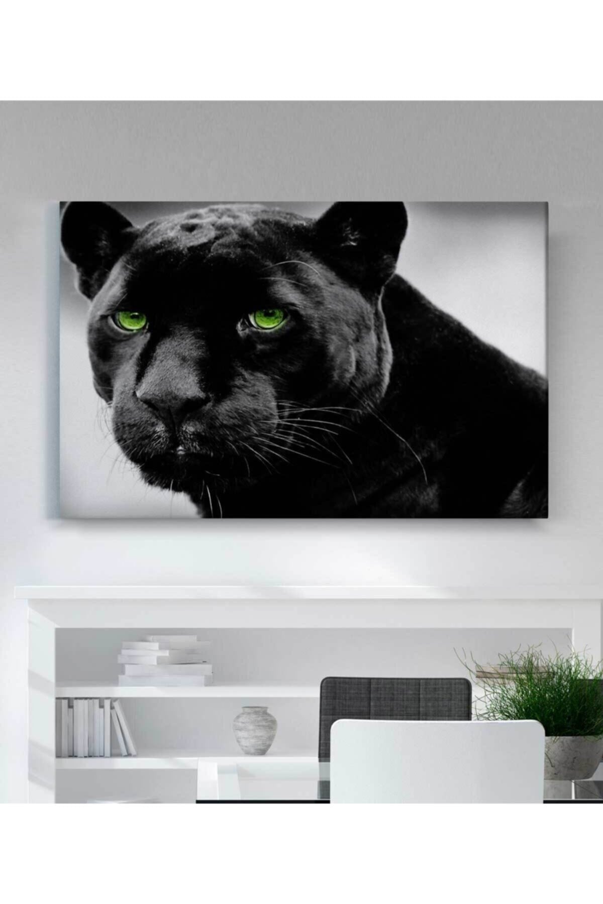 Siyah Panter Kanvas Tablo