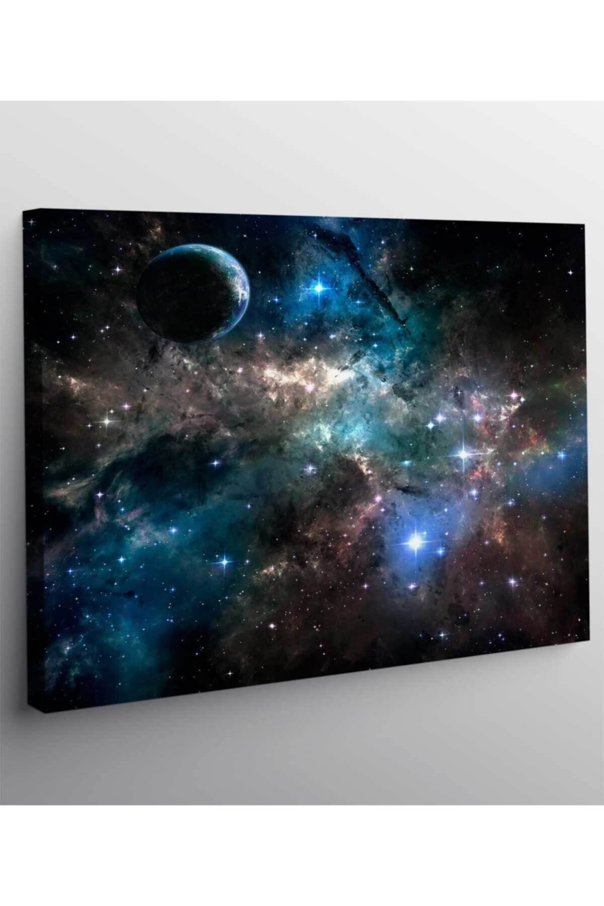 Galaxy Bulutsu Uzay Kanvas Tablo
