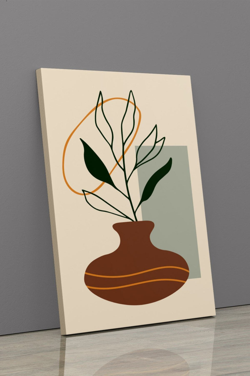 Soyut Modern Minimal Kanvas Tablosu 3'lü Canvas Tablo Seti Ev, Oturma Odası Yatak Odası