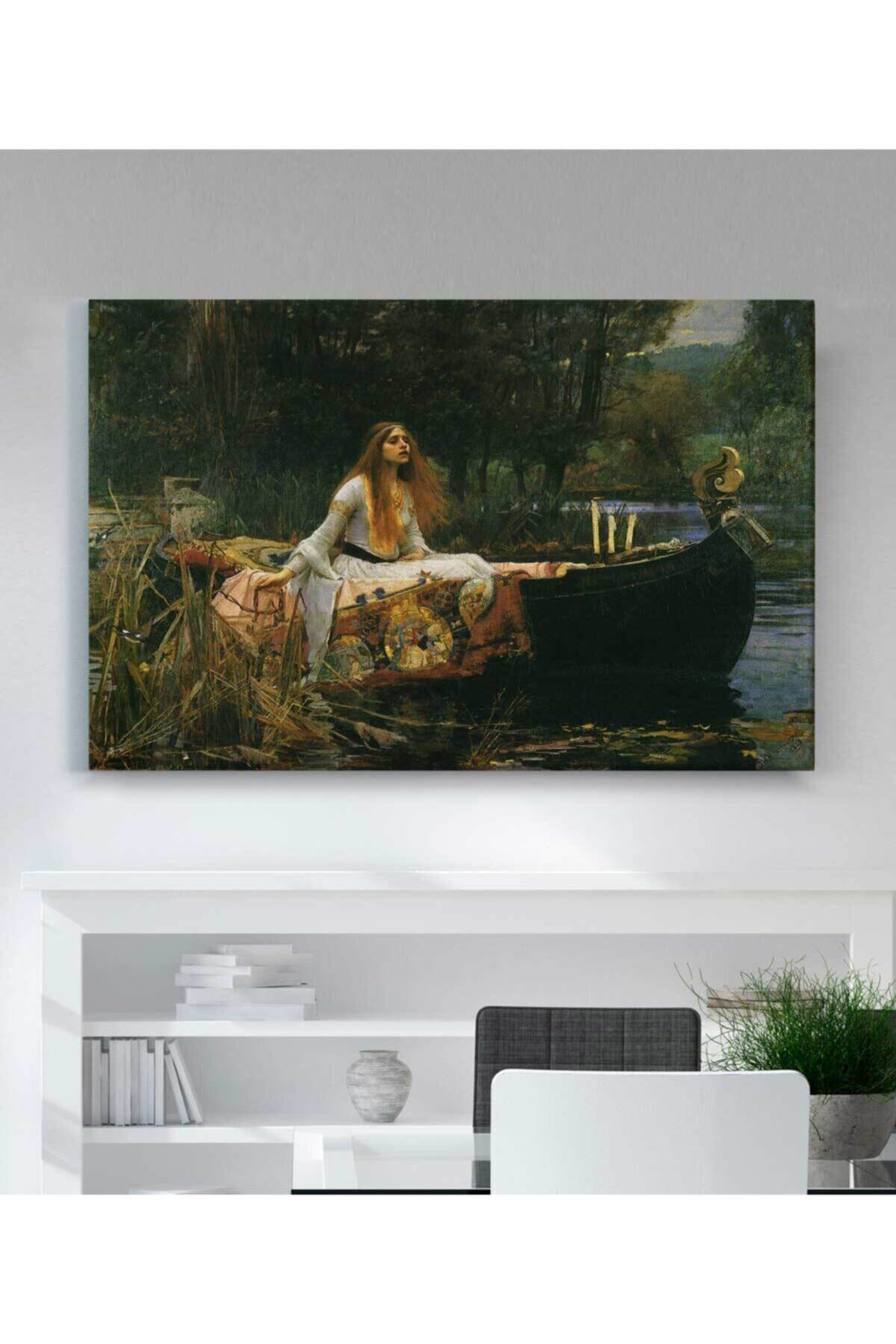 John William Waterhouse - The Lady Of Shalott Kanvas Tablo
