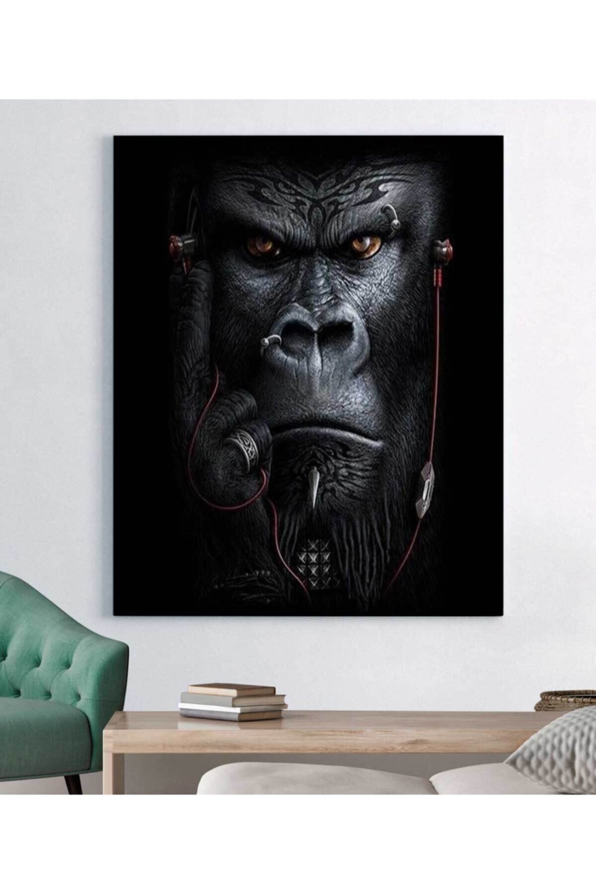 Orangutan Maymun Kanvas Tablo