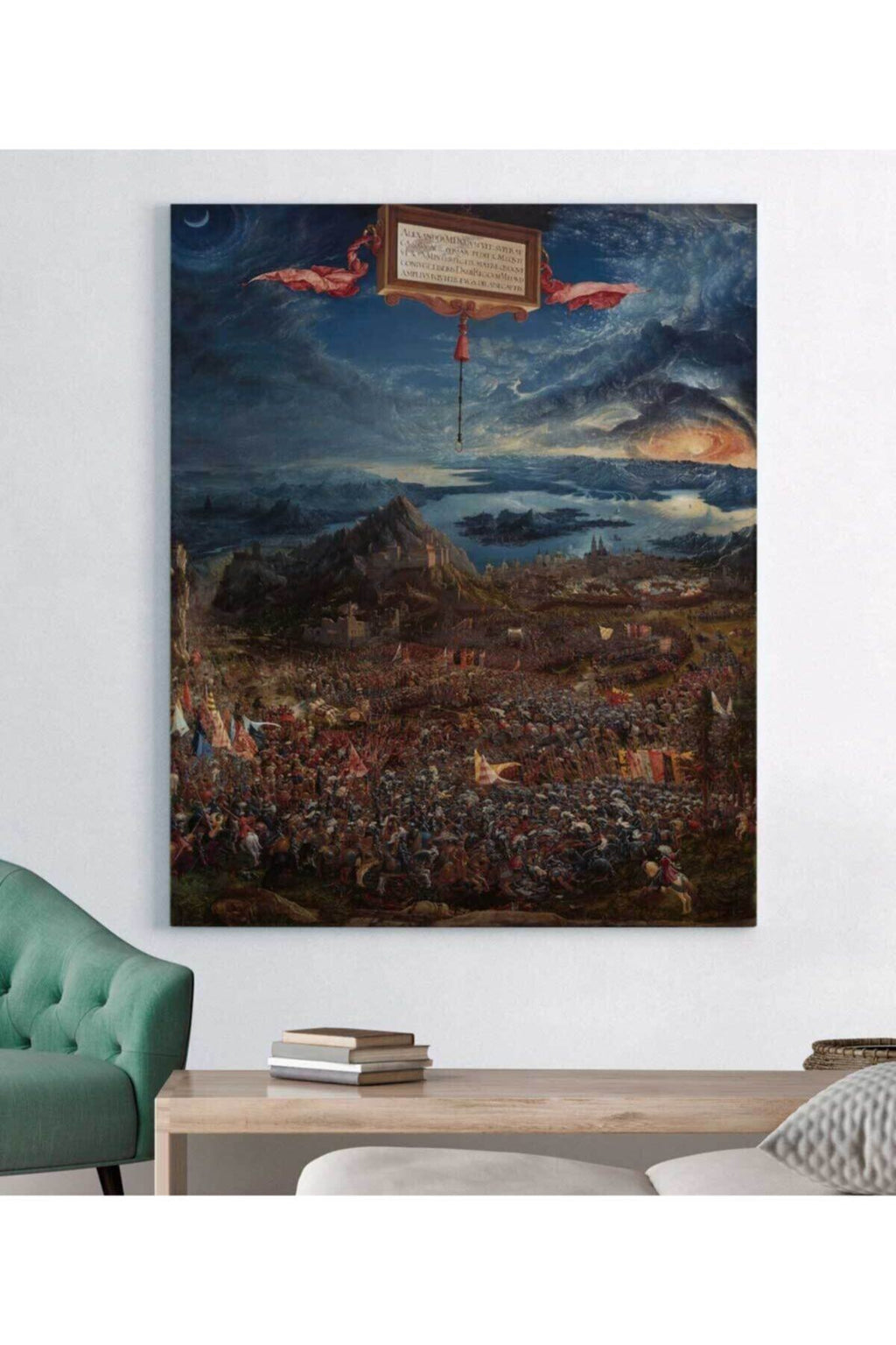 Albrecht Altdorfer Büyük Iskender Issos Savaşı Kanvas Tablo