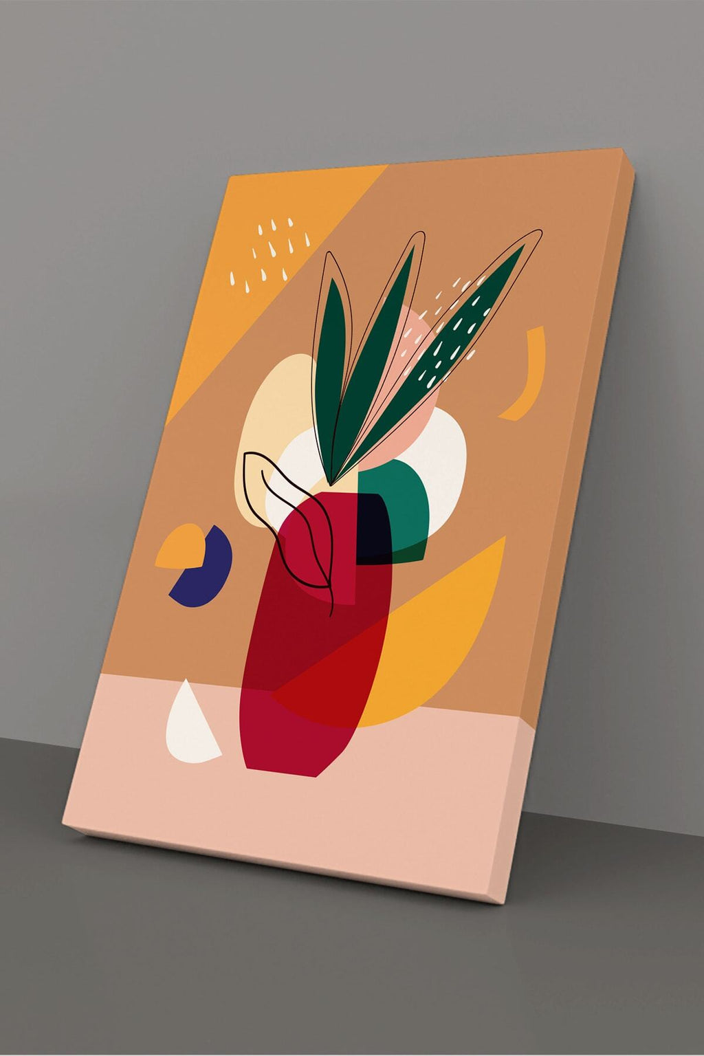 Soyut Modern Minimal Kanvas Tablosu 3'lü Canvas Tablo Seti Ev, Oturma Odası Yatak Odası