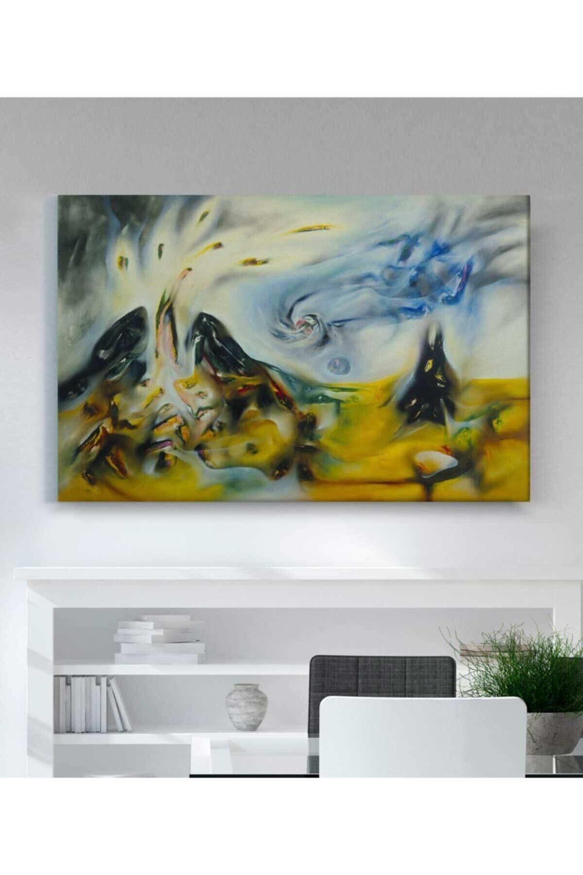 Roberto Matta Yaşamı Dinlerken Kanvas Tablo