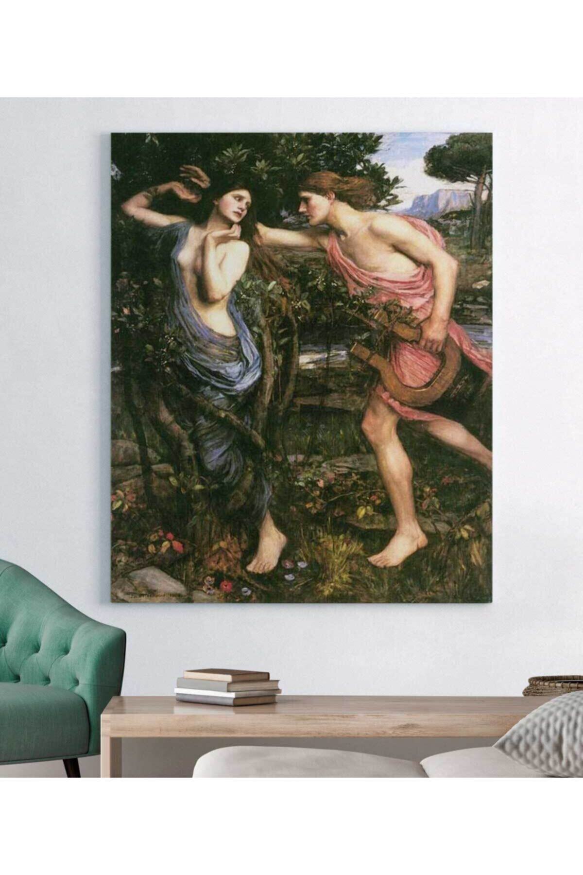 John William Waterhouse Apollo Ve Daphne Kanvas Tablo