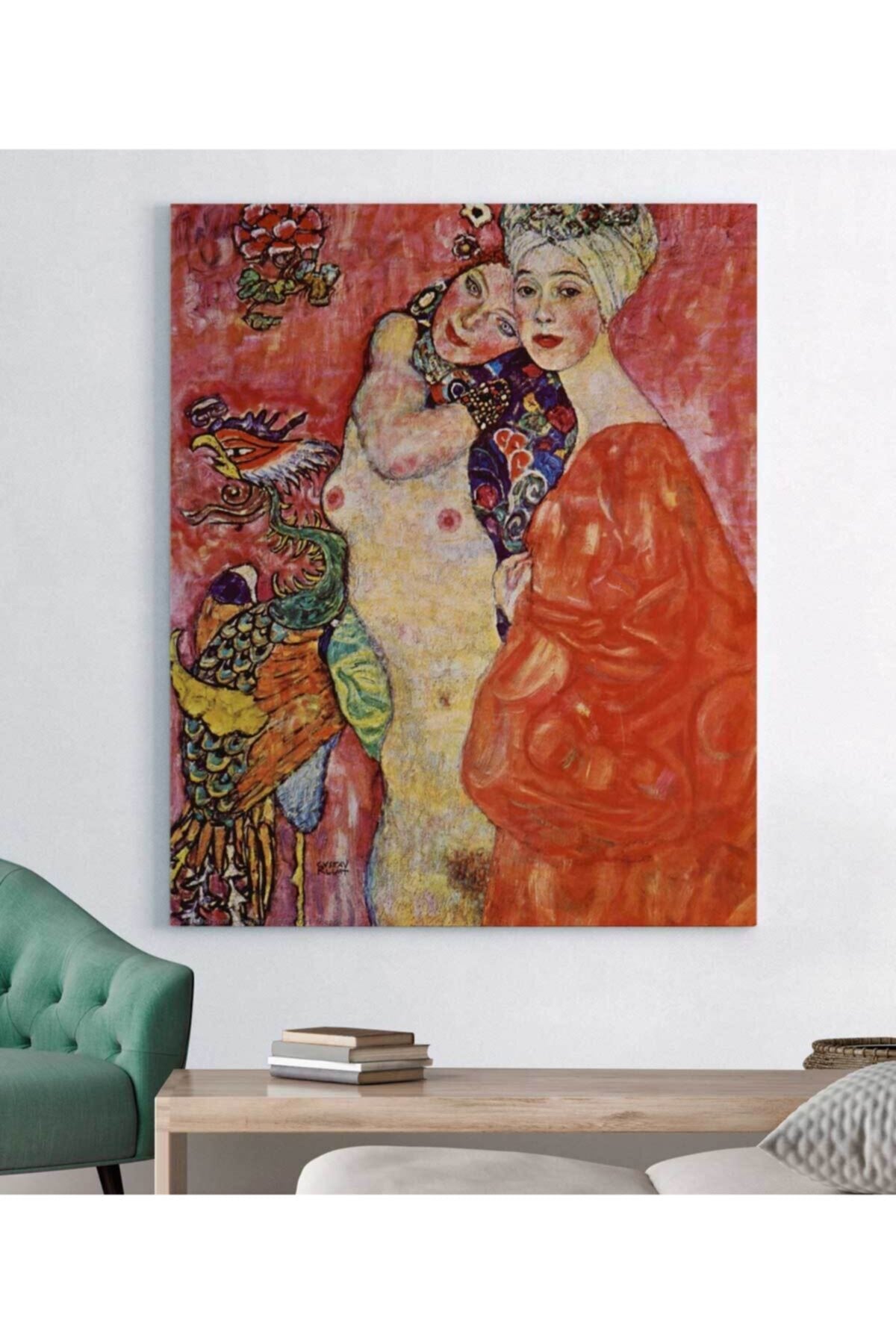Gustav Klimt Girl Friends Kanvas Tablo