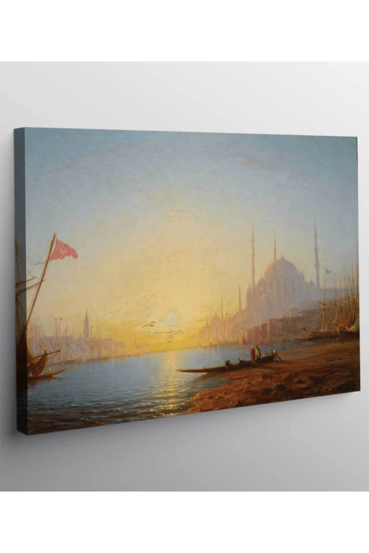 Amedee Rosier Istanbul Manzarası Kanvas Tablo