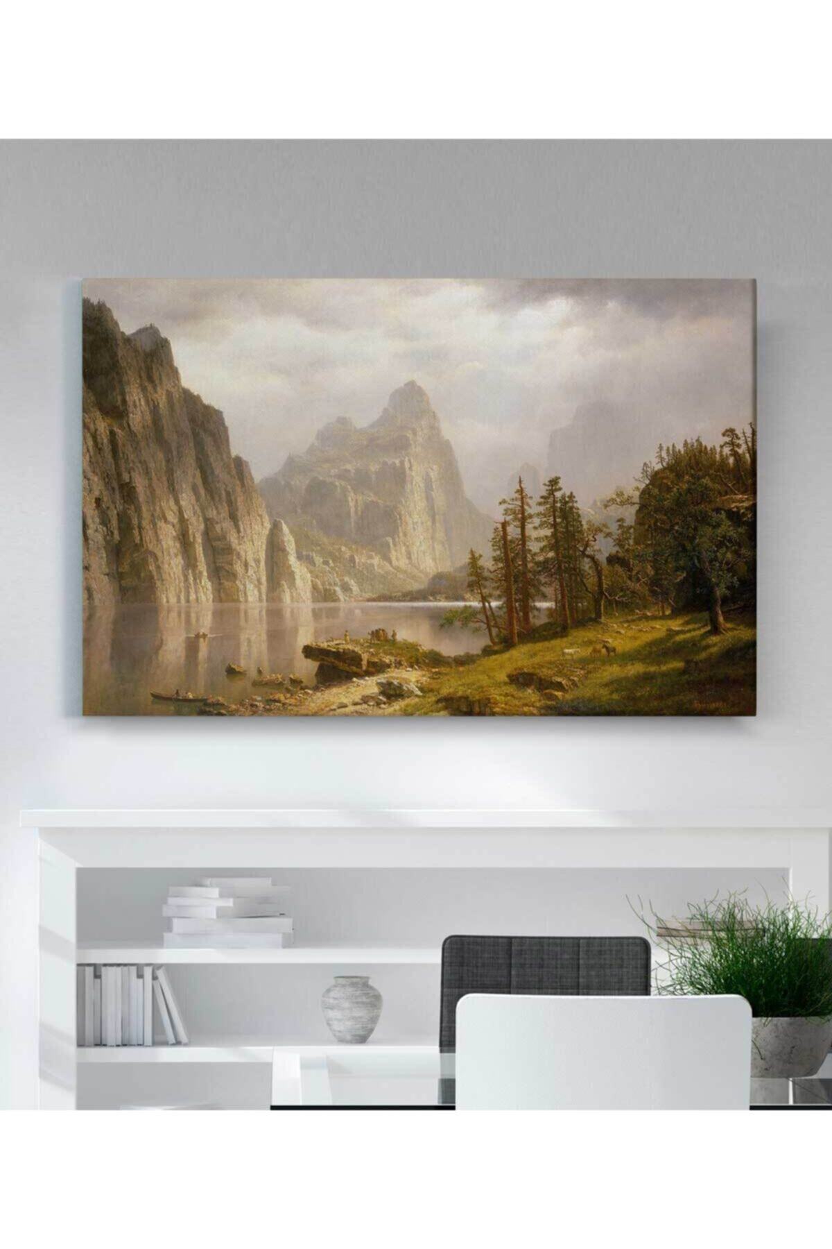 Albert Bierstadt Merced Nehri Yosemite Kanvas Tablo