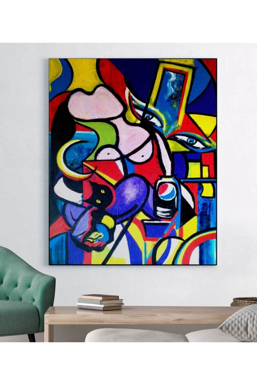 Picasso - Kadın Kanvas Tablo