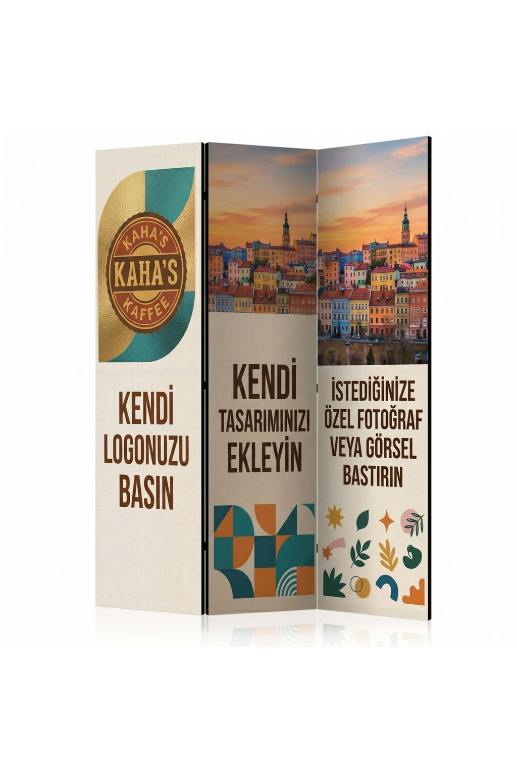 Kişiye Özel Kanvas Paravan 3 Kanat