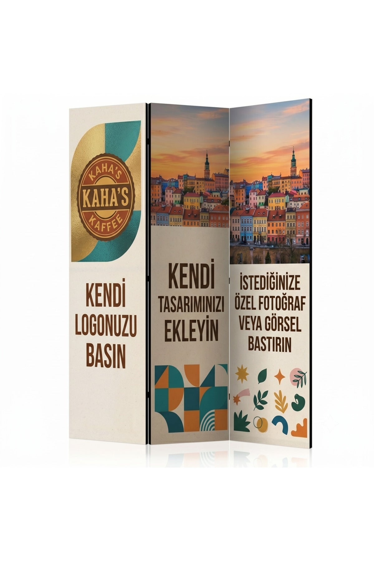 Kişiye Özel Kanvas Paravan 3 Kanat