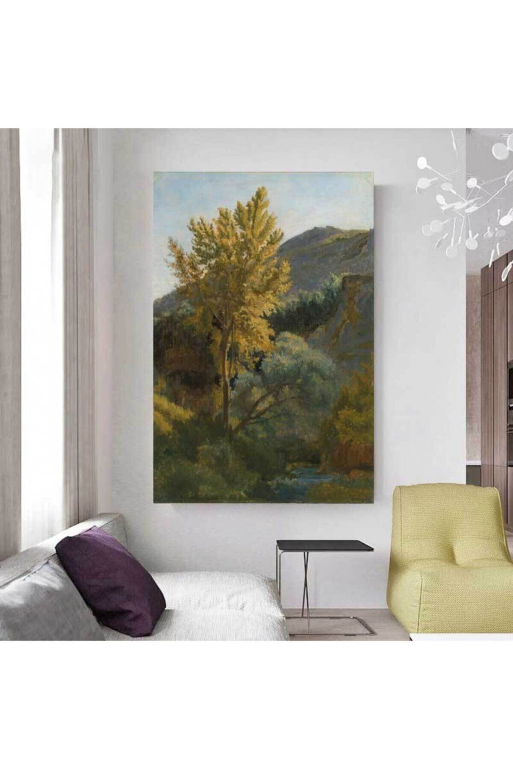 Jean Baptiste Camille Corot Ağaç Etüdü Kanvas Tablo