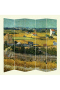 Stellastore Vincent Van Gogh The Harvest 5 Kanatlı Oda Bölücü Çift Taraflı Kanvas Paravan