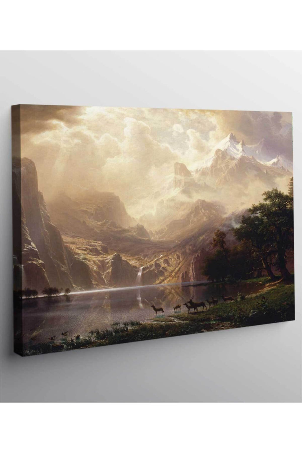 Albert Bierstadt Among The Sierra Nevada Mountains, California Kanvas Tablo