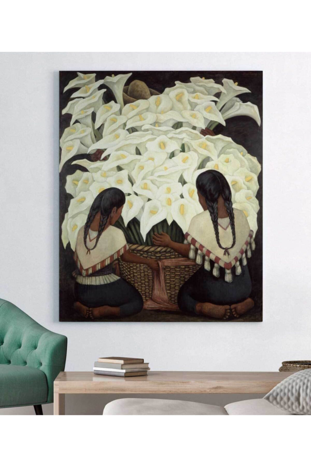 Diego Rivera Calla Lily Vendor Kanvas