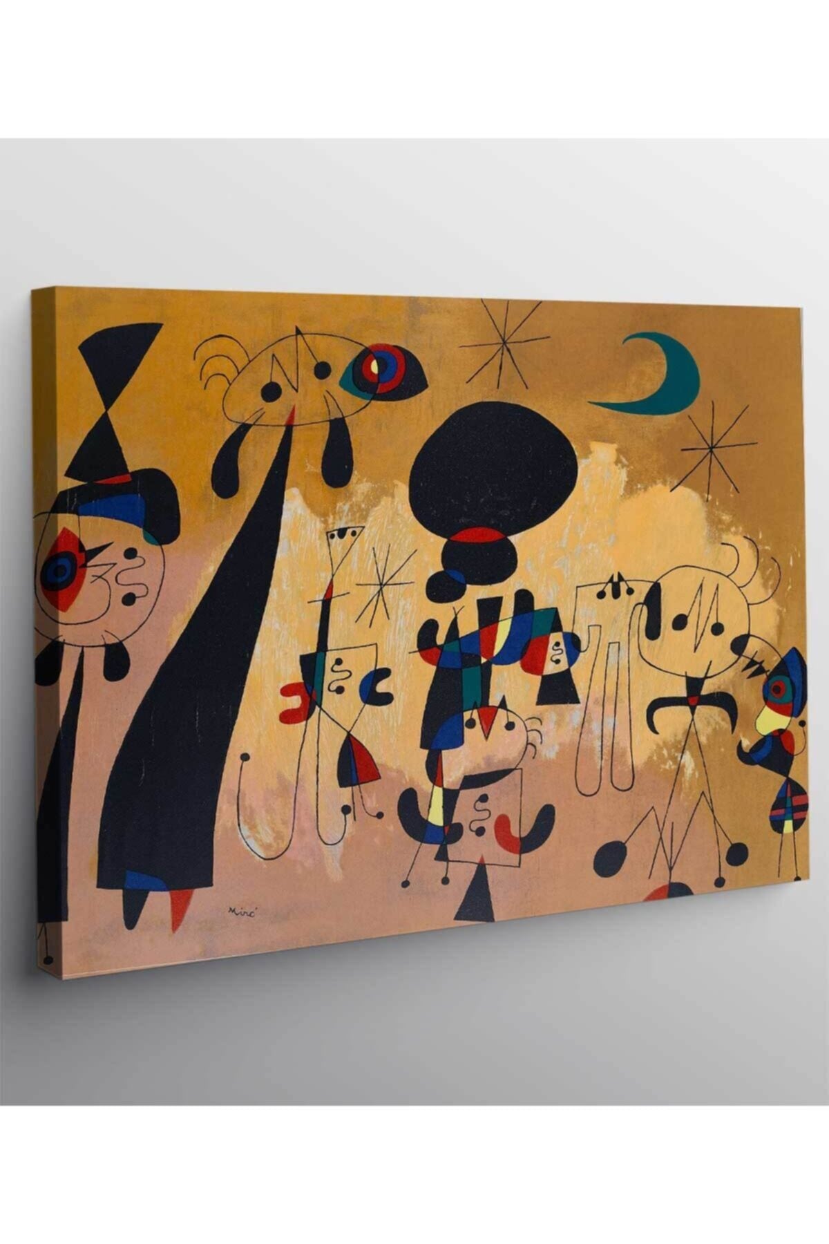Joan Miro-gece Kanvas Tablo