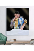 Fifa Dünya Kupası Katar 2022 - Messi Kanvas Tablosu