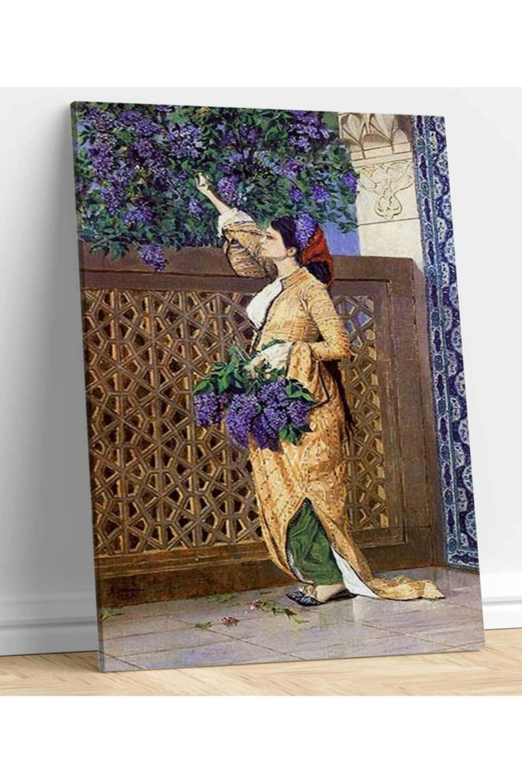 Osman Hamdi Bey Leylak Toplayan Kız Kanvas Tablo
