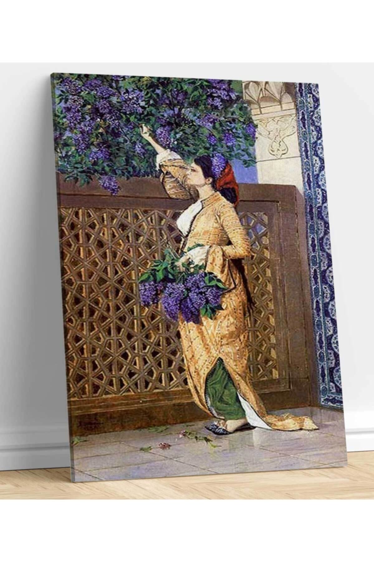 Osman Hamdi Bey Leylak Toplayan Kız Kanvas Tablo