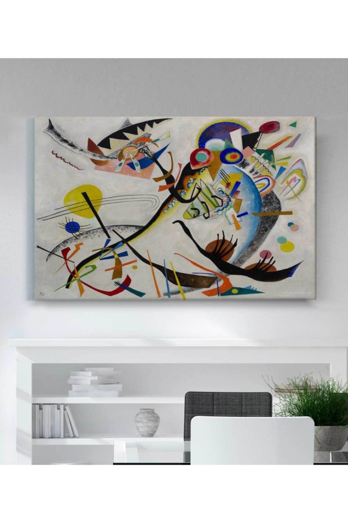 Kandinsky Ve Malevich'in Geometrisi Kanvas Tablo