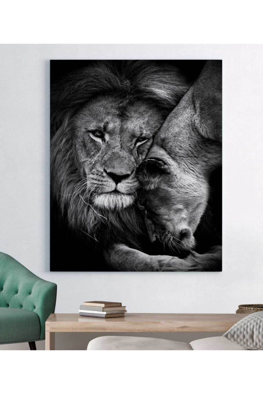 Aslan Dekoratif Kanvas Tablo