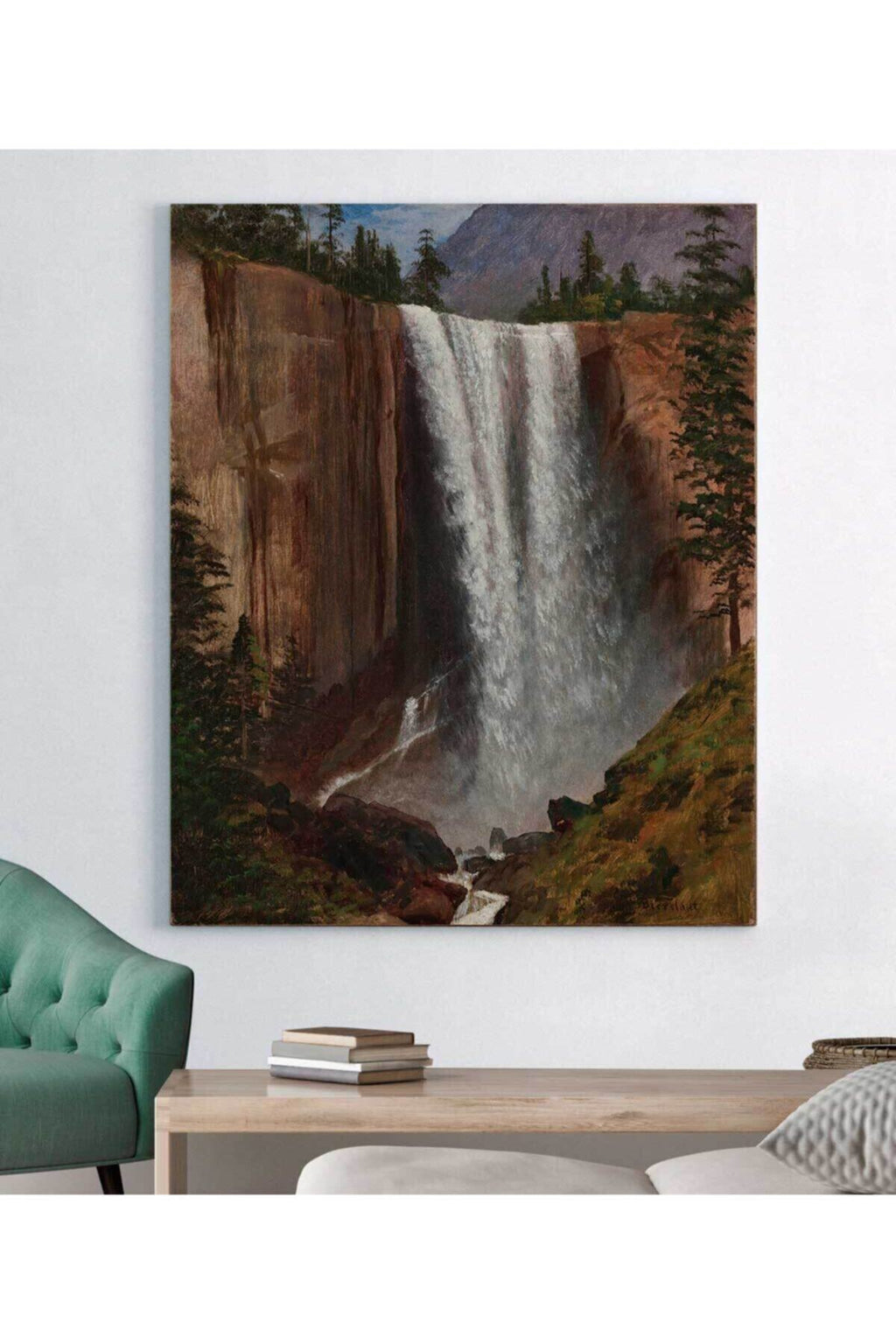 Albert Bierstadt Vernal Fall Kanvas Tablo