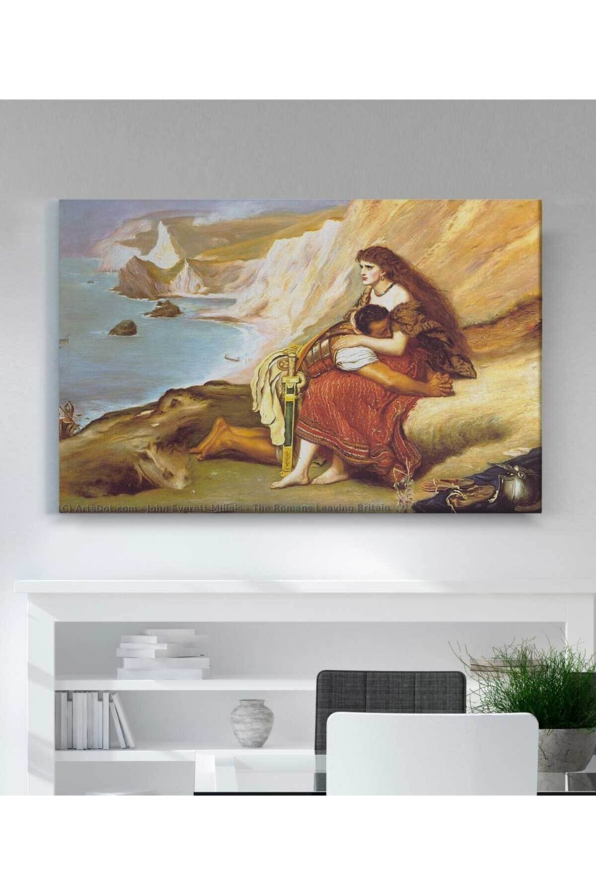 John Everett Millais Romalılar Ingiltere'den Ayrılıyor Kanvas Tablo