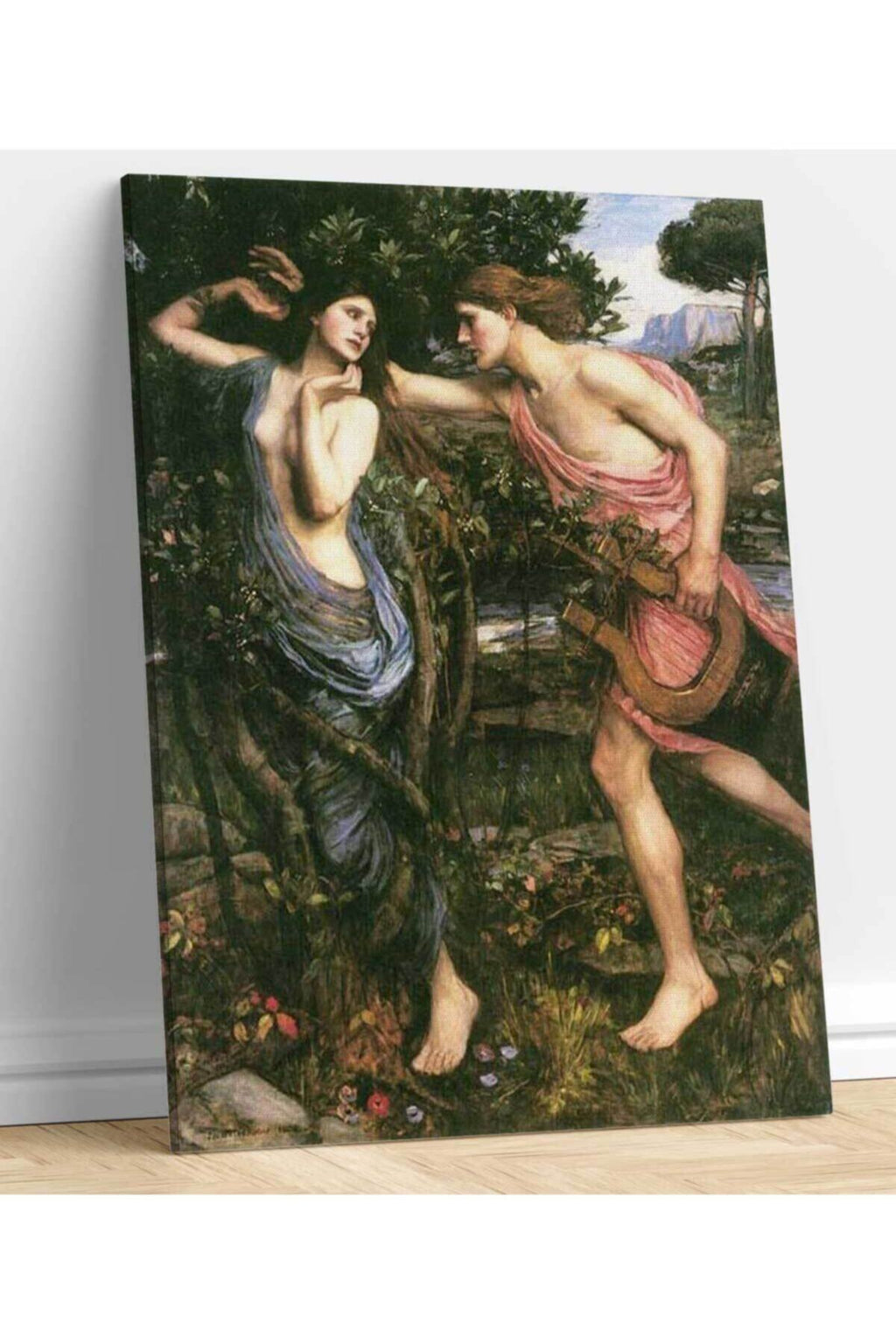 John William Waterhouse Apollo Ve Daphne Kanvas Tablo