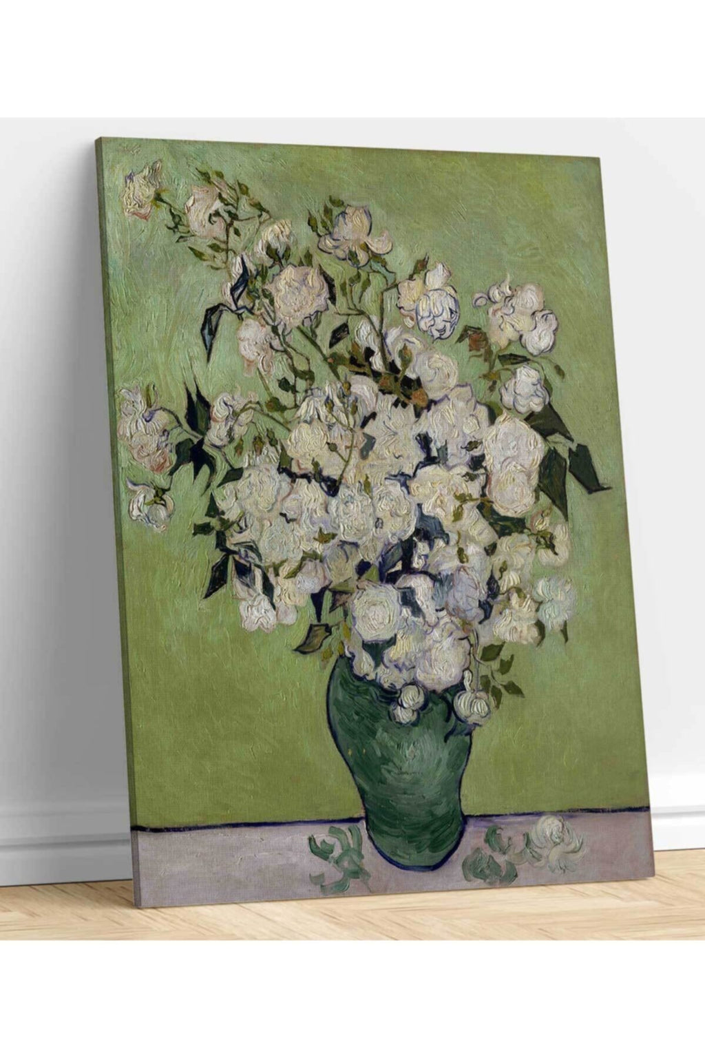 Vincent Van Gogh - Vase Of Roses Deneme Kanvas Tablo