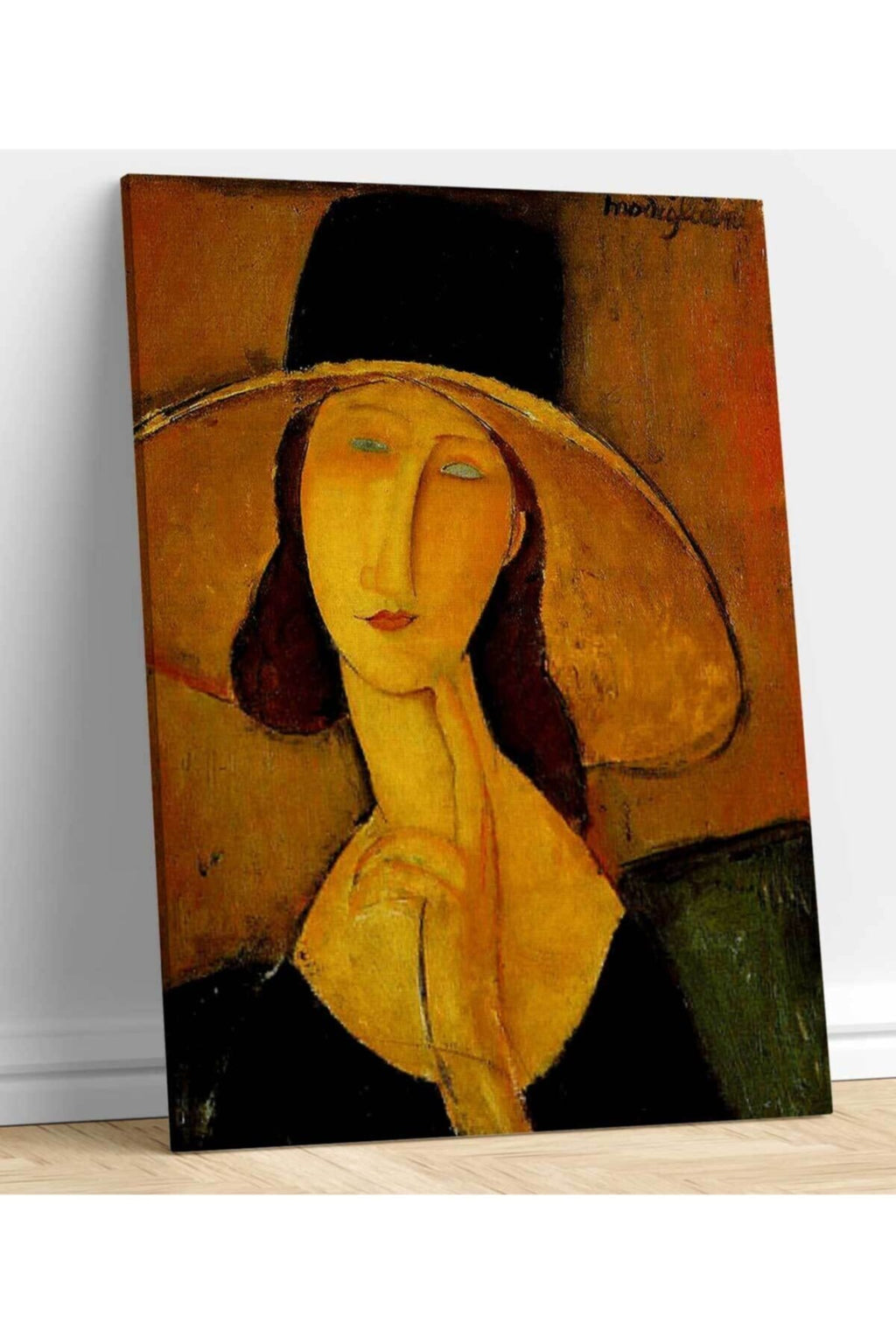 Amedeo Modigliani Şapkalı Kadın Kanvas Tablo